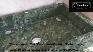 lavabo verde da appoggio [upl. by Sej522]