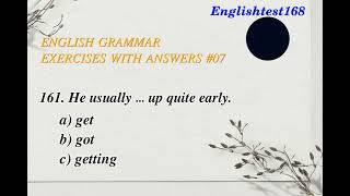 Test Grammar English 07 [upl. by Kessiah220]