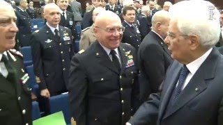 Mattarella al Comando Operativo Vertice Interforze [upl. by Akemahc]