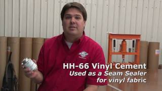 HH66 Vinyl Cement  Used for Sealing Seams Video [upl. by Ecital771]