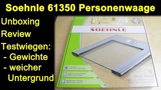 Soehnle 61350 PWD SilverSense Personenwaage  Unboxing Review Testwiegen kleiner Gewichte [upl. by Nuahsal88]