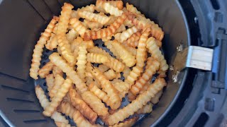 Frozen Crinkle Cut Fries In Air Fryer [upl. by Etnoval]