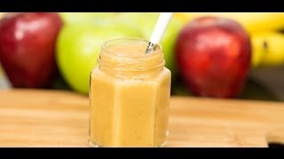 AppleBanana Baby Food  Blendtec Recipes [upl. by Fabrin]