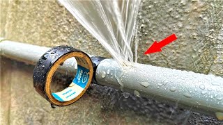 Quick Fix Repairing a Leaking PVC Water Pipe Under Pressure [upl. by Becca]