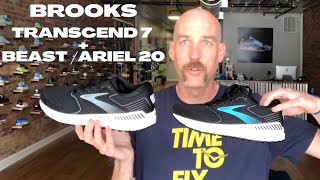 Brooks Transcend 7 amp Brooks Beast 20 Ariel 20 Review  2020 [upl. by Nivrem]