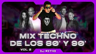 🟣TECHNO DE ORO DE LOS 80 Y 90 Mix 02  DJ RITMO [upl. by Idnahr]