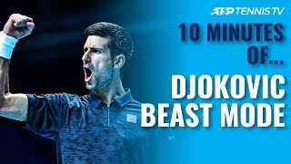 10 MINUTES OF Novak Djokovic Beast Mode Tennis 🤯 [upl. by Lisabet]