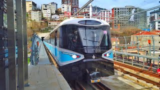 İstanbul Metro M7 Line  Driverless Subway 4K [upl. by Amesari]