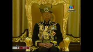 FULL RTM Pertabalan Agong ke14  14th Malaysian King Installation 2012 [upl. by Fowler5]