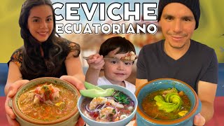 Probamos el ceviche ecuatoriano🇪🇨 l Comida típica de Ecuador🍽️  Geleocos [upl. by Audrey454]