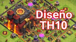 Diseño de Ayuntamiento nivel 10  2018  Clash of Clans [upl. by Wojak]