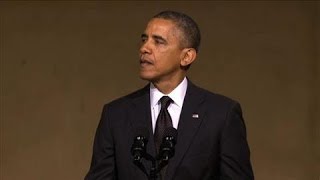 Obama Speaks About Heroic Man in the Red Bandana [upl. by Holmun]