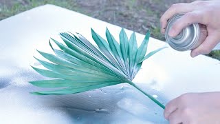 Learn how to spray paint Dried Palm Leaves [upl. by Chere610]