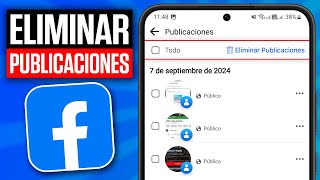 Cómo ELIMINAR TODAS las PUBLICACIONES de FACEBOOK A LA VEZ 2024 [upl. by Affrica]