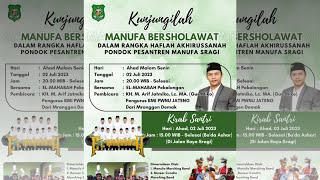 🔴LIVE WISUDA PROGRAM TAHFIDZ JUZ 30 DAN AQIDATUL AWAM PONPES MANUFA SRAGI [upl. by Annairb]