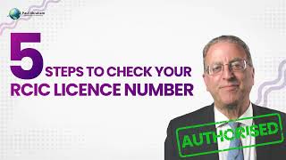 5 Steps to Verify Your RCIC Licence Number [upl. by Falo936]