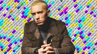 Eminem Legacy  Rhyme Scheme Highlighted [upl. by Hurlow641]