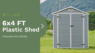 Patiowell 6x4 Plastic Storage Shed [upl. by Harewood]