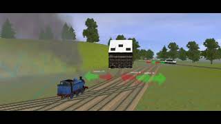 Thomas comes to breakfast crash REMASTERED [upl. by Pirozzo]