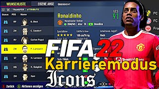 ALLE ICONS amp HEROS IM FIFA 22 KARRIEREMODUS  🌟⚽️ FIFA 22 Karriere Experiment [upl. by Ahsineb]