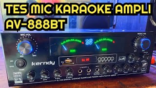 amplifier karaoke home theatre 51 subwofer av888bt tes suara mic ehoo dan delay [upl. by Ariajay442]