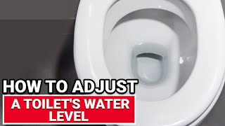 How To Adjust A Toilets Water Level  Ace Hardware [upl. by Feldman]