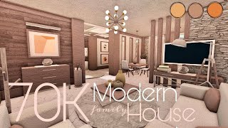 BLOXBURG 70K MODERN HOUSE  NOGAMEPASS [upl. by Koball]