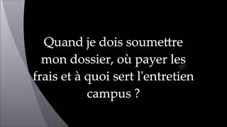 Soumission de dossier et payement des frais campus  Préparation Entretien Campus France amp TCF [upl. by Artinad]