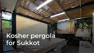 Pergola Sukkah Application  Brooklyn NY [upl. by Aigil95]