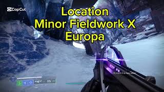 Location Minor Fieldwork X EUROPA [upl. by Atnauqahs350]