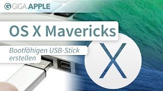 Tutorial Bootfähigen USBStick für OS X Mavericks erstellen [upl. by Goff]