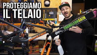 Proteggiamo la nostra bici con questo kit CHAMELEON SKIN  Tutorial applicazione MTB [upl. by Barayon]