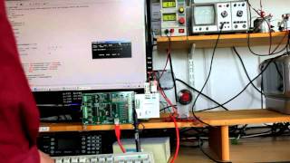 Pulse width modulated speed control with the Velleman K8055 USB interface board [upl. by Leorsiy571]