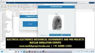 Fingerprint recognition and attendence system in matlab image processing [upl. by Deyas]