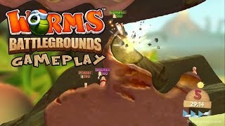 Worms Battlegrounds  Deathmatch Gameplay  PS4  Xbox One [upl. by Niwroc]