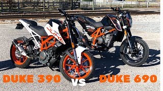 2017 Duke 390 VS 2015 Duke 690 [upl. by Jonah740]