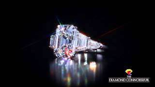 Five stone ring featuring a 5 carat DFlawless Emerald cut diamond by The Diamond Connoisseur [upl. by Argella805]