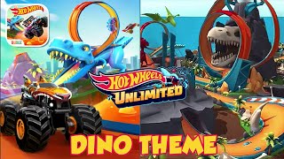 Hot Wheels Unlimited  NEW Dino Theme Tracks Update Gameplay [upl. by Selrahc]