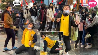 Kacha Badam singing Dance In Public 😂 Sikkim Public Reaction 😂 MG MARG  Rock Lama [upl. by Becker930]