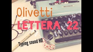 Restored Olivetti Lettera 22 [upl. by Sergius972]