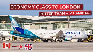 BRUTALLY HONEST  TransAtlantic Economy Class on WESTJETs Boeing 7879 to London Gatwick [upl. by Atinej]