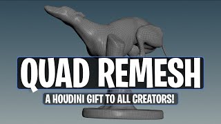 Houdini 20  New Quad Remesh Beta [upl. by Nede]