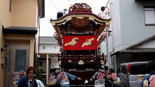 二俣諏訪神社祭典2014 西古連大屋台漆塗御披露目 八月三日 [upl. by Englebert]