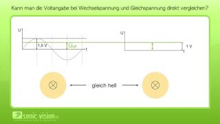 46 Gleichspannung Wechselspannung und Effektivwert [upl. by Innek]