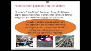 APICS 2016 Session Preview Humanitarian Logistics and the Military [upl. by Rolfston]