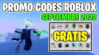 Todos los Promocodes Codigos Promocionales en roblox l SEPTIEMBRE 2022 [upl. by Dalis]