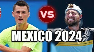 Bernard Tomic vs Omar Jasika MEXICO 2024 Highlights [upl. by Grube]