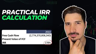 How to Calculate IRR in Excel RealExample [upl. by Sivam]