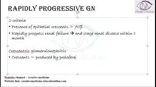 Lec 1 Rapidly Progressive Glomerulonephritis  Renal [upl. by Tiffie]