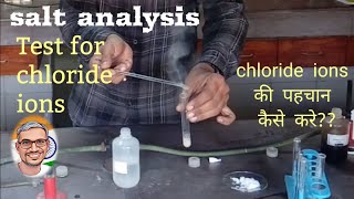 salt analysis chloride ion test neet [upl. by Gurney]